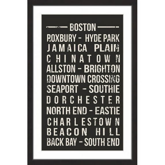 "Famous Boston" Framed Painting Art Print