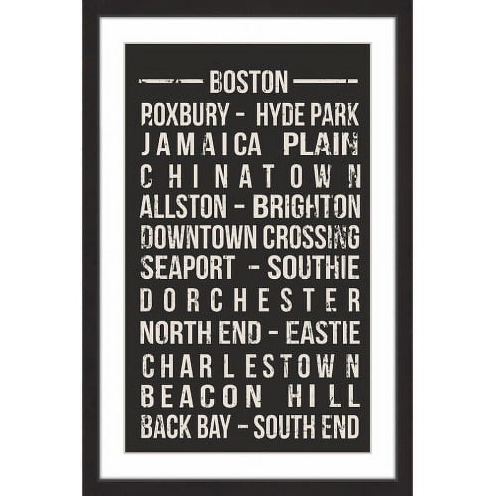 "Famous Boston" Framed Painting Print