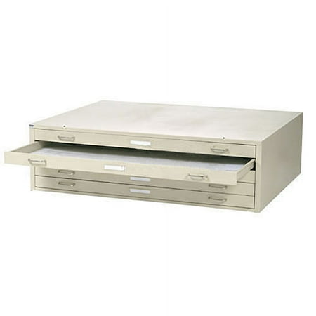 Famous Brand 506827PY Paramount 54W 5 Drawer Deluxe Flat File Putty