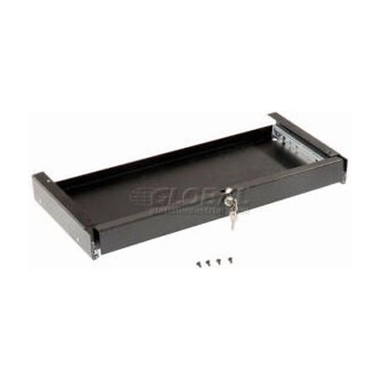 Global Industrial Locking Keyboard Drawer - Black