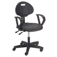 thumbnail image 1 of Interion Task Chair With Mid Back & Fixed Arms Polyurethane Black, 1 of 6