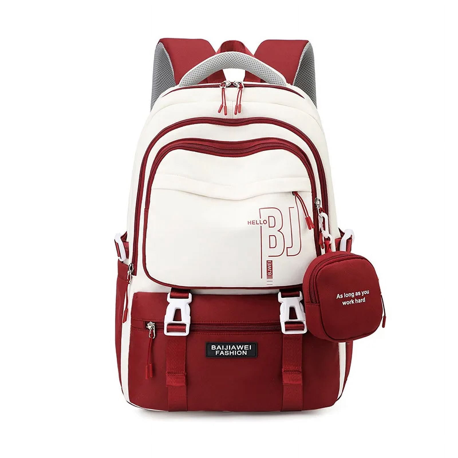 Famous Brand Designer BAIJIAWEI Backpack With Purse High School
