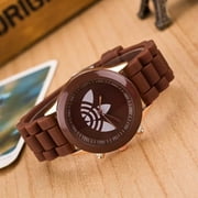 WACHFACTORYSALE Famous Brand Women Sports Watch Casual Ladyes Silicone Dress Watches Women Quartz Wristwatches Zegarek Damski Reloj Mujer Brown