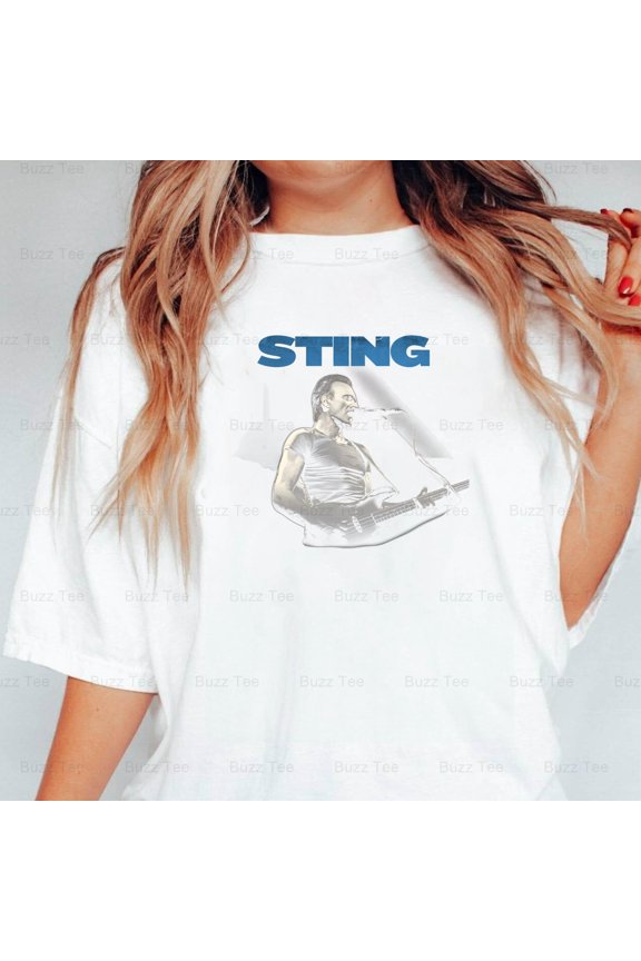 Famous British New Wave Rock Singer In Concert V1130171 New Unisex T-Shirt, up to 5XL