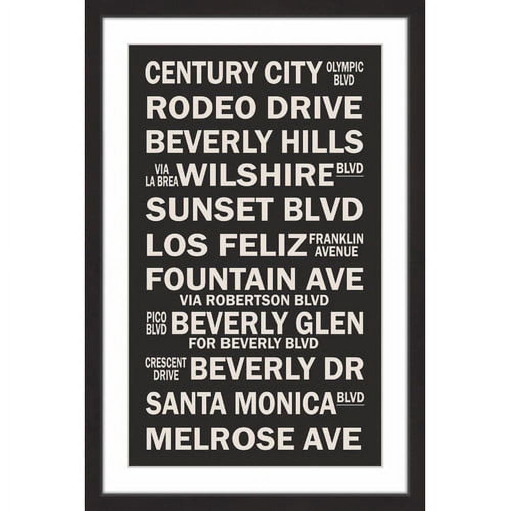 "Famous California" Framed Painting Art Print