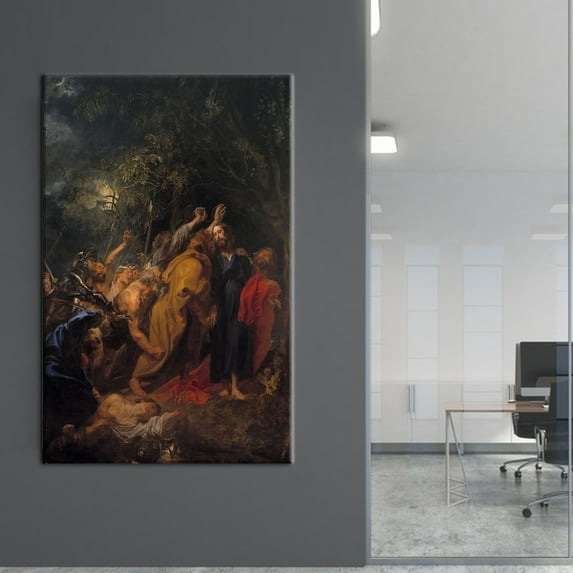 Famous Canvas Art, Oil Painting Print, Classic Canvas, The Betrayal of Jesus Christ, Jesus Poster, Reproduction Artwork, Canvas Wall Decor - Rolled Canvas