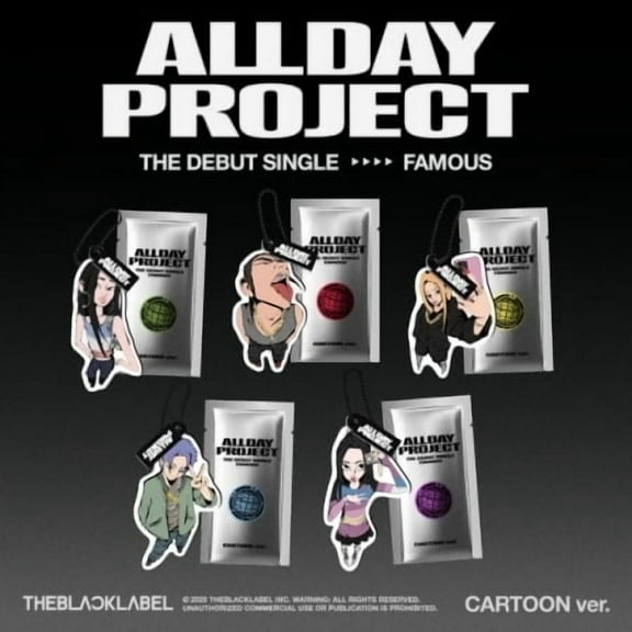Allday Project - Famous - Cartoon Version - incl. Cartoon Keyring + QR Photocard - Music & Performance - CD