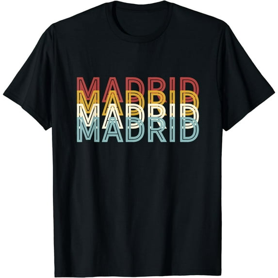 Famous City 70's Retro USA - Vintage Madrid T-Shirt