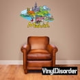 thumbnail image 1 of Famous City Munich Wall Decal - Vinyl Car Sticker - Uscolor058 - 25 Inches, 1 of 1