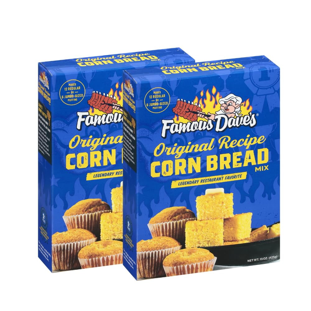 Famous Dave's 2 pck Original Recipe Corn Bread Mix (30 oz.)