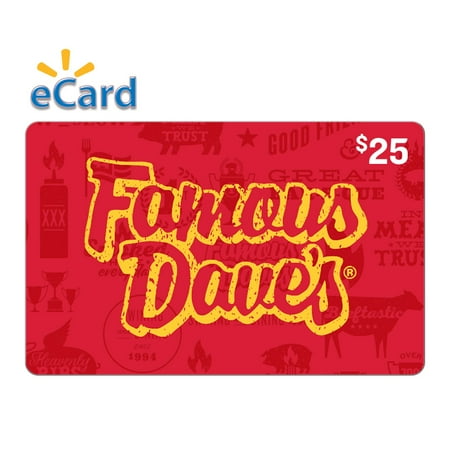 Famous Daves - $25 Gift Card [Digital]