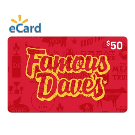 Famous Daves - $50 Gift Card [Digital]