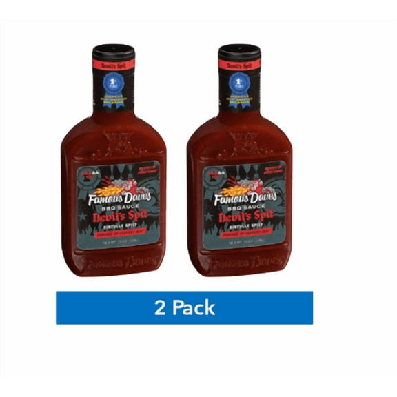Famous Dave's BBQ Sauce Devil's Spit (Pack of 2)