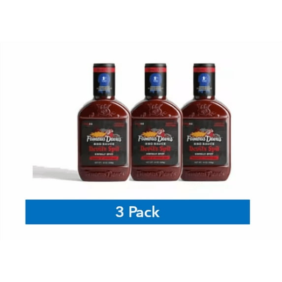 Famous Dave's Devils Spit Bib Sauce, 19 oz (3 PACK)