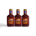 thumbnail image 1 of Famous Dave's Hot & Sassy Kansas City Style BBQ Sauce, 3-Pack 20 oz. Bottles, 1 of 2