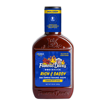 Famous Dave's Rich & Sassy BBQ Sauce, 20 oz