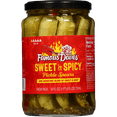 thumbnail image 1 of Famous Dave's Signature Sweet 'n Spicy Pickle Spears, 24 fl oz, 1 of 8