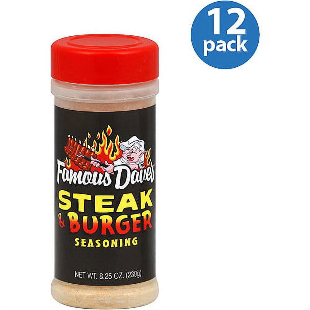 Famous Dave's Seasoning, Steak & Burger - 8.25 oz