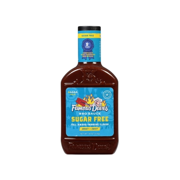 Famous Dave's Sugar Free BBQ Sauce, 18 Oz