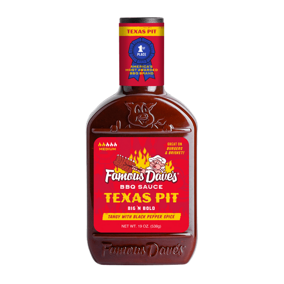 Famous Dave's Texas Pit BBQ Sauce, 19 oz
