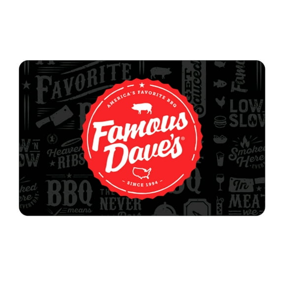 Famous Dave's eGift Card [Email Delivery]