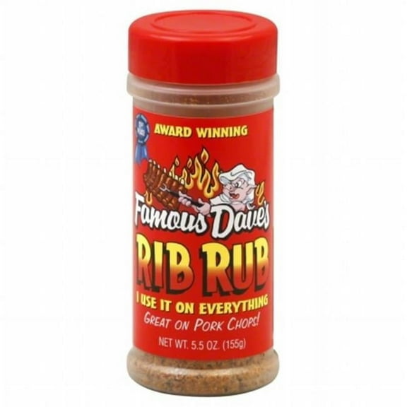 Famous Daves Seasoning Rub Rib-5.5 Oz -Pack Of 6