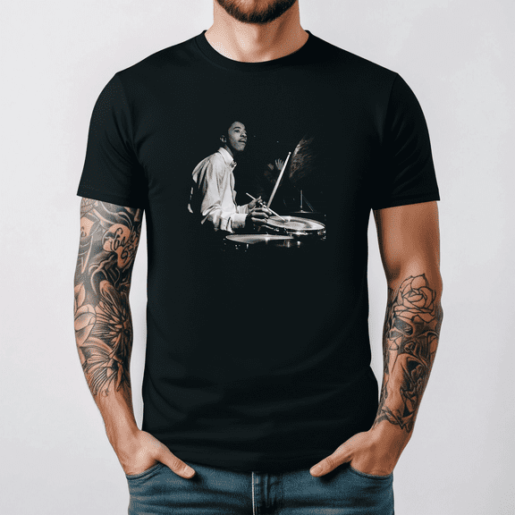 Famous Drummer Concert Jazz Legend Fusion Music Artist Graphic Apparel,for men and women up to 5XL