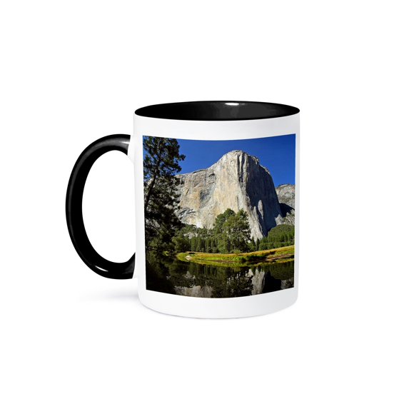 Famous El Capitan, 11oz Two-Tone Black Mug