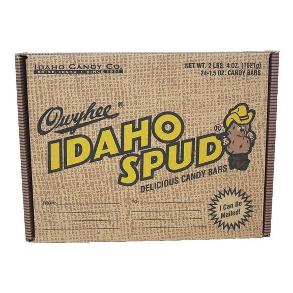 Famous Idaho Spud Chocolate Candy Bars, 24 Count