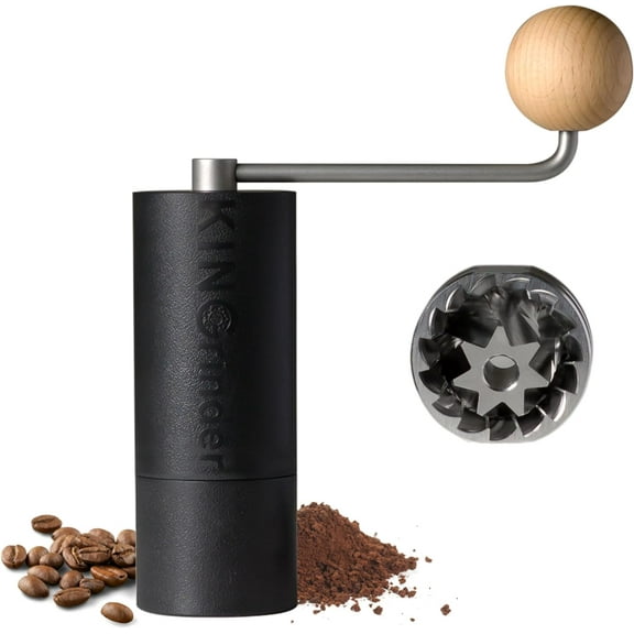 Famous KOL Recommended P2 Lightweight Manual Hand Coffee Grinder for Moka pot, French Press, Drip with Assembly Consistency Stainless Steel Conical Burr Mill, 20g Capacity