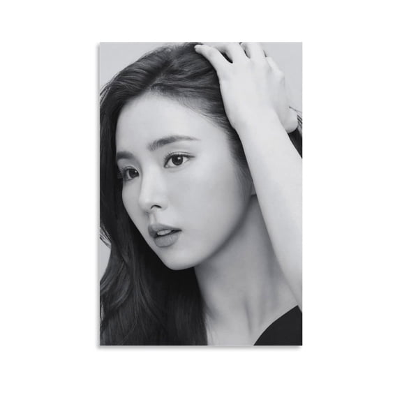 Famous Korean Actress Shin SAE-Kyeong Canvas Wall Art Print Poster for Home School Office Decor