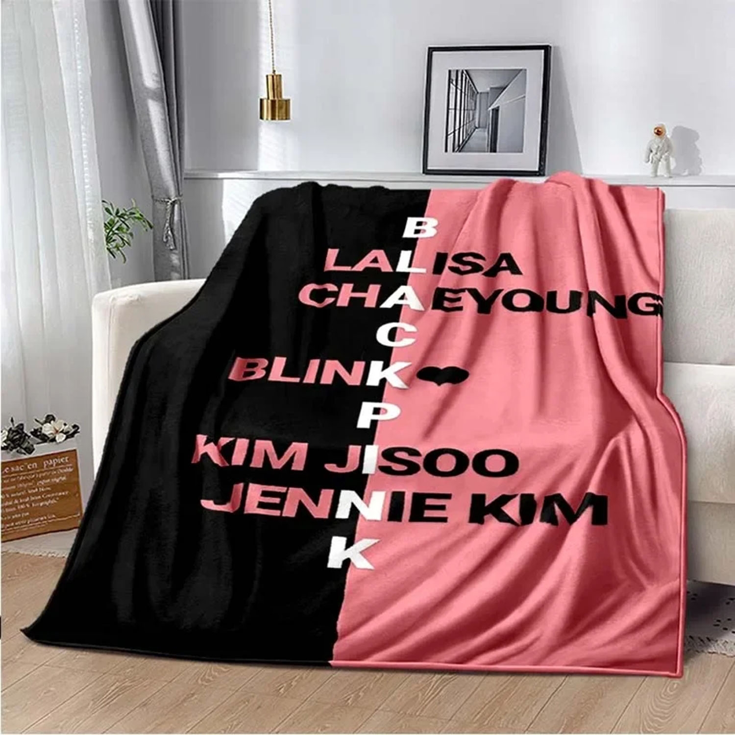 Famous Korean Idol Group Blackpink Blanket,Fashion Flannel Fluffy