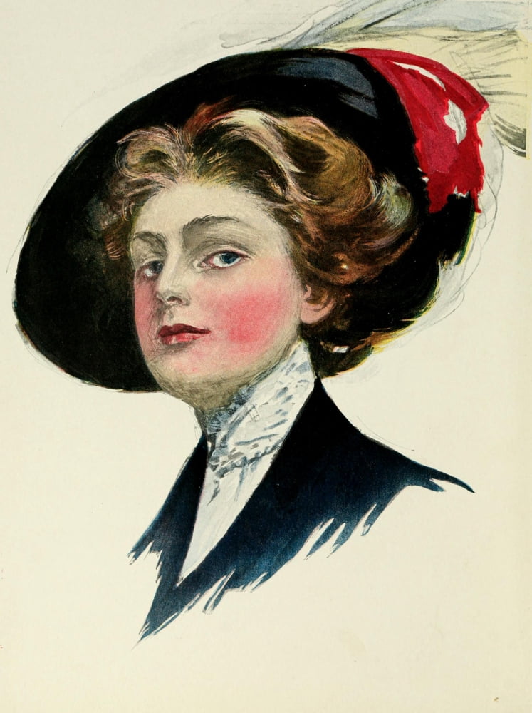Famous Love Songs Old & New 1919 Lovely lady Canvas Art - Clarence F Underwood (24 x 36)