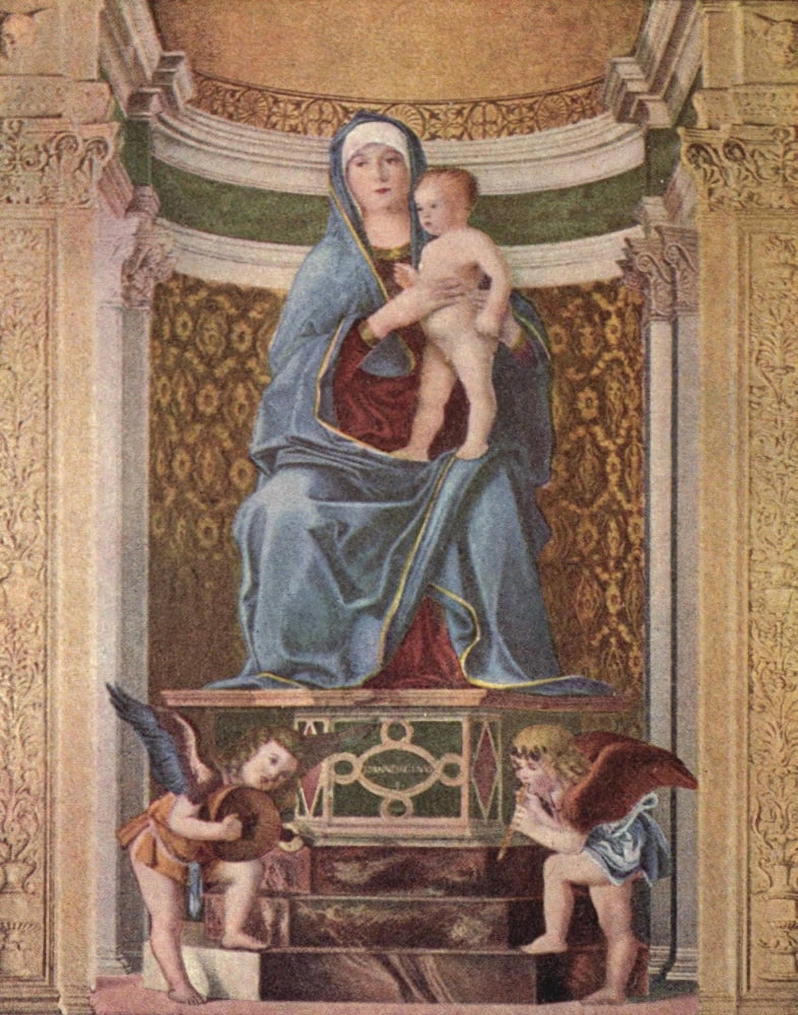 Famous Madonnas 1907 Madonna Canvas Art - Giovanni Bellini (18 x 24)