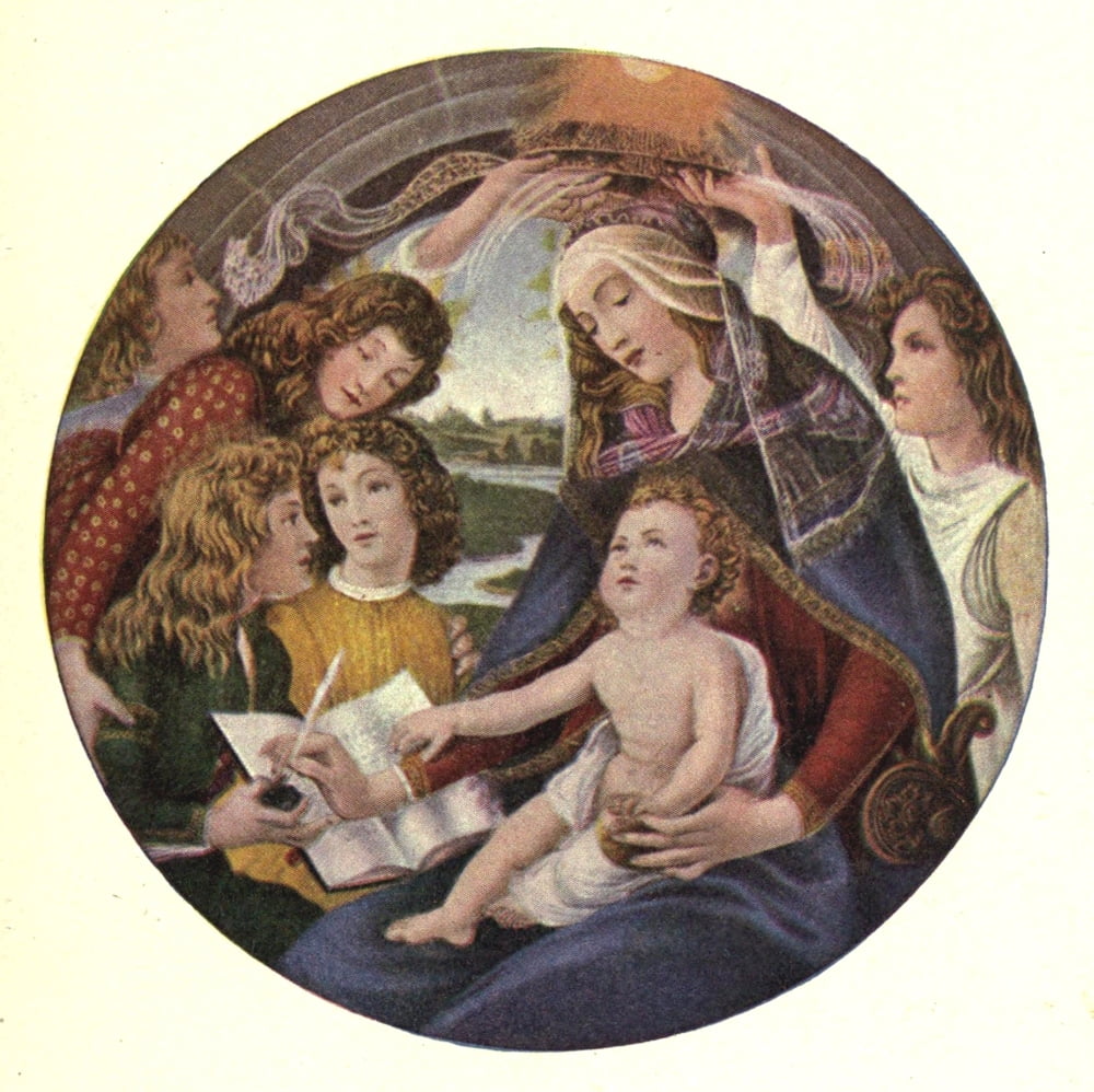 Famous Madonnas 1907 Madonna Canvas Art - Sandro Botticelli (18 x 24)