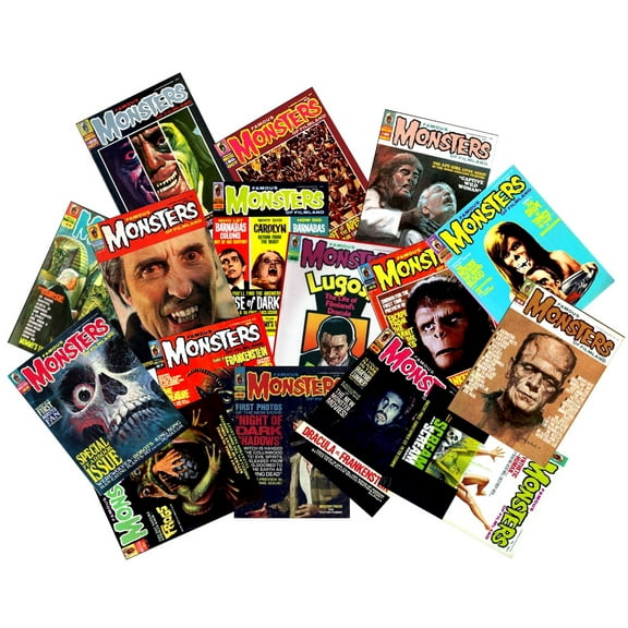 Famous Monsters of Filmland Cover Art Stickers Series 5 - Set of 16 - Horror Gore Monsters