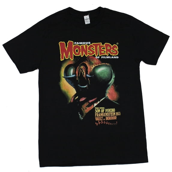 Famous Monsters of Filmland Mens T-Shirt - The Fly Image (Small)