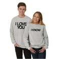 thumbnail image 1 of Famous Movie Quote Couples Matching Plus Size Long Sleeve Graphic Tee Shirt Brisco Brands 2X, 1 of 6