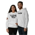 thumbnail image 1 of Famous Movie Quote Couples Matching Unisex Plus Fleece Graphic Hoodie Brisco Brands 3X, 1 of 6