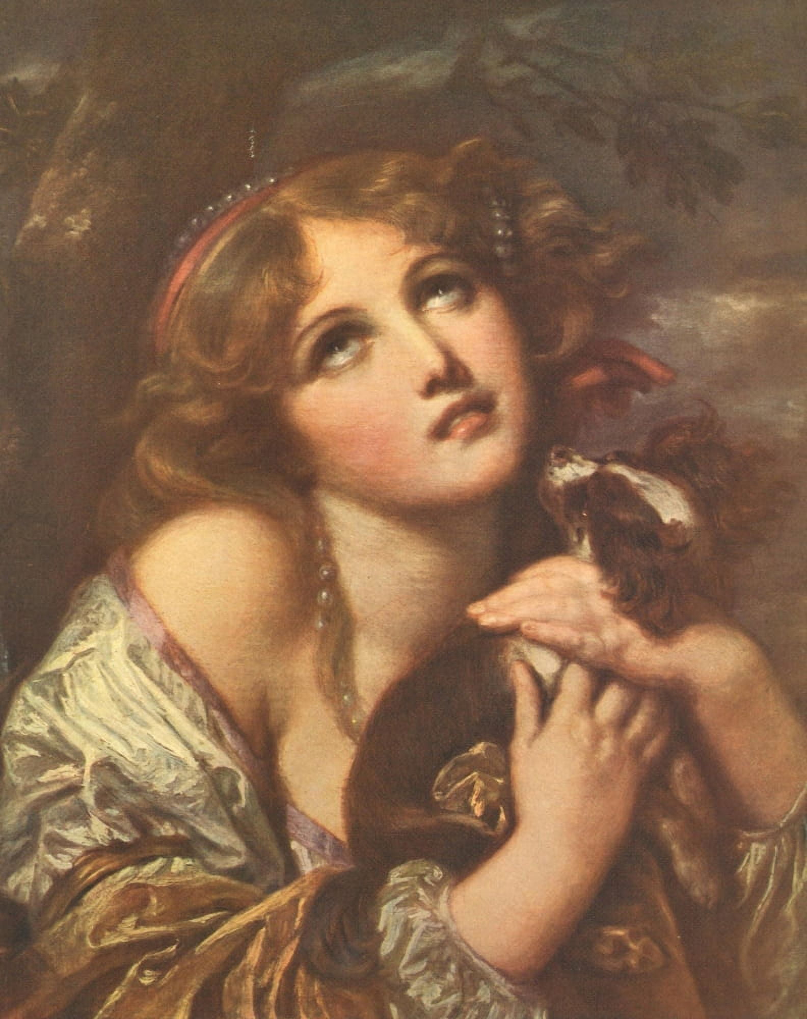 Famous Paintings 1913 Fidelity Canvas Art - Jean-Baptiste Greuze (24 x 36)