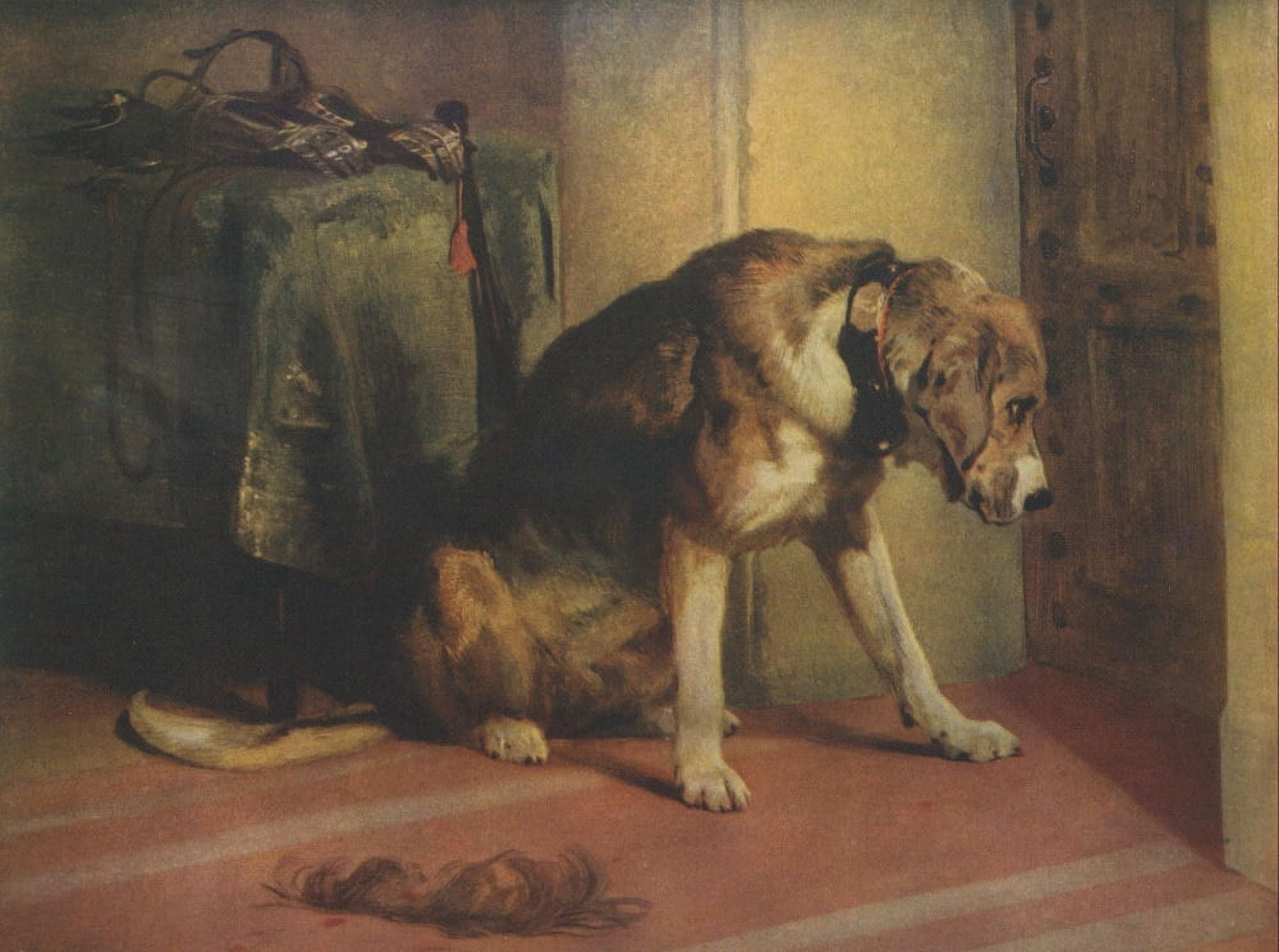 Famous Paintings 1913 Suspense Canvas Art - Edwin Landseer (24 x 36)