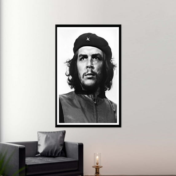 Famous Quote Artwork, Che Guevara Wall Decor, Portrait Artwork, Che Guevara, Portre Wall Art, Famous Printed Canvas, Celebrity Canvas Art, Canvas Wall Decor - Natural Framed