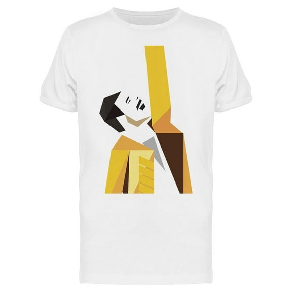 Famous Rock Singer T-Shirt Men -Image by Shutterstock Men T-Shirt, Male x-Large