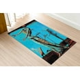 thumbnail image 1 of Famous Rug, The Burning Giraffe Rugs, Personalized Rugs, Famous Rugs, Salvador Dali Rugs, Bridesmaid Gift Rugs, Cool Rugs, Blue Rug, 3.3'x5' - 100x150 cm, 1 of 8