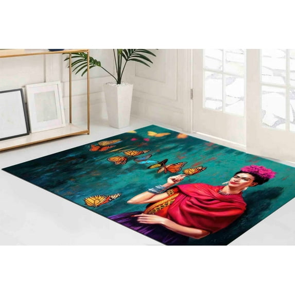 Famous Rug, Butterflies Rug, Bedroom Rugs, Cute Rugs, Personalizeds Rugs, Printed Rug, Colorful Rug, Area Rugs, Girl Room Rug, 2.6'x4' - 80x120 cm