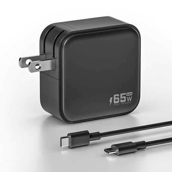 Famous TECH Shop Super Fast GaN Fast Charger Block 3-Port USB-C and USB-A Charging Station for Smartphones Tablets Laptops and USB Devices