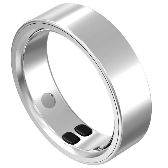 Famous Tech Shop Smart Health Ring Bluetooth Fitness Tracker with Sleep and Activity Monitoring, 5ATM Waterproof