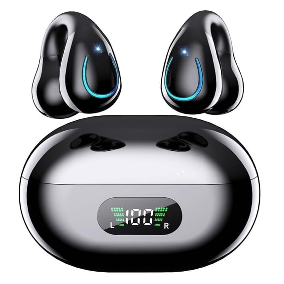 Famous Tech Shop AI Translator Earbuds with Charging Case, 133+ Languages, Touch Control, Long Battery Life, Black