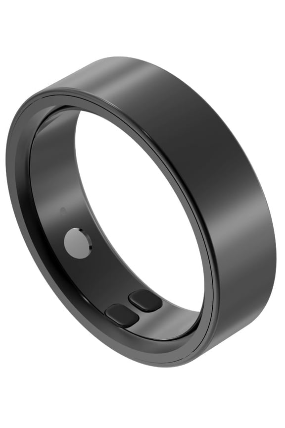 Smart Health Ring, Bluetooth Compatible, Waterproof, Sleep And Activity Monitoring, Unisex, Black Fitness Tracker Ring