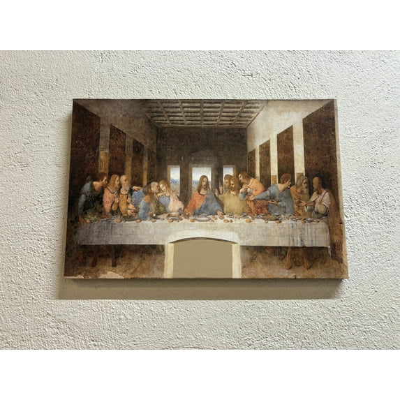Famous Wall Decor, Reproduction Wall Decor, Da Vinci Wall Decor, The Last Supper, Famous Wall Art, Classic Printed, Last Dinner Art Canvas, Canvas Wall Decor - 3P-Gallery Wrapped